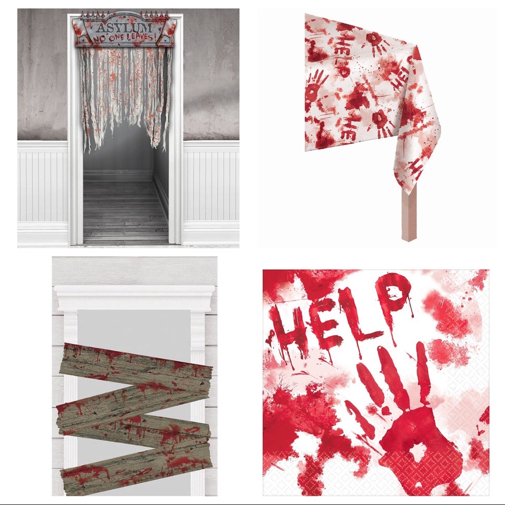 Halloween asylum decor home